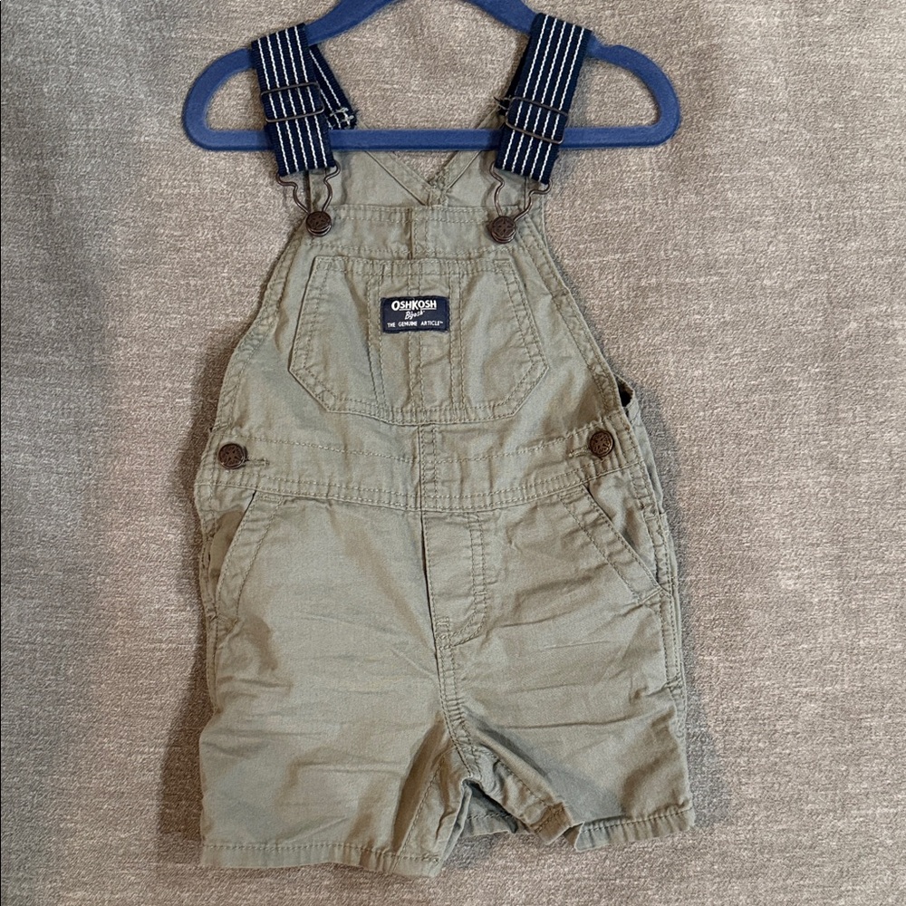 OshKosh B'gosh Olive Green Kids Overalls 18 months